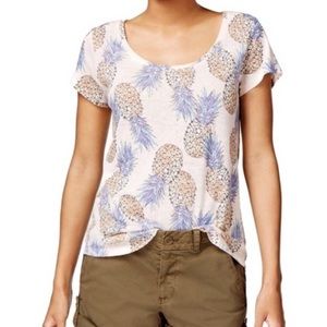 🍀Lucky Brand ☘️ pineapple print top